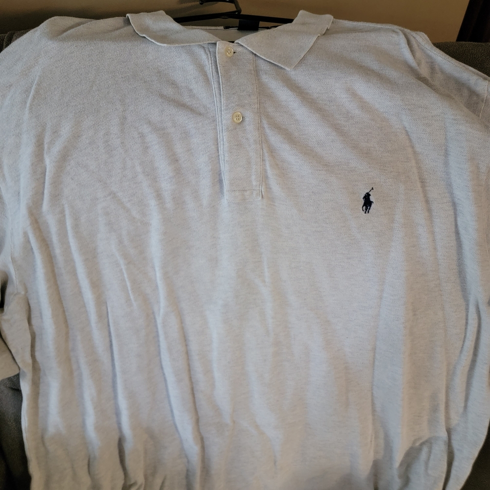 Ralph Lauren Blue Polo Shirt Classic Style